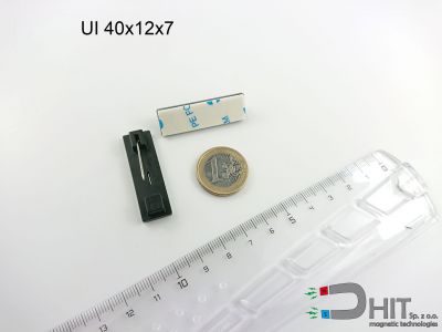 UI 40x12x7 [CA]  - magnetyczne klipsy do identyfikatorów