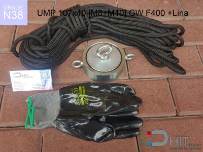 UMP 107x40 [M8+M10] GW F400 Lina N38 - uchwyty magnetyczne do szukania w wodzie